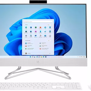 کامپیوتر همه کاره HP AIO-24-DF1053W، مدل 2023، صفحه نمایش لمسی 23.8 اینچی IPS با رزولوشن 1920x1080 و نرخ 60 هرتز، پردازنده Intel Core i3-1115G4 دو هسته ای، گرافیک Intel UHD، رم 16 گیگابایتی DDR4، حافظه SSD یک ترابایتی، ویندوز 10 هوم، Wi-Fi، دوربین HD 720p، سفید
