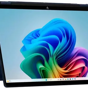 لپ تاپ تجاری 2 در 1 HP OmniBook X Flip، مدل 2025، صفحه نمایش لمسی 14 اینچی 1920x1200، پردازنده Intel-8 Core Ultra 7 256V، رم 16 گیگابایتی LPDDR5، حافظه SSD 2 ترابایتی، ویندوز 11 هوم، کیبورد با نور پس زمینه، Wi-Fi 6E، بلوتوث 5.3، تاندربولت 4، دوربین IR 5 مگاپیکسلی، آبی