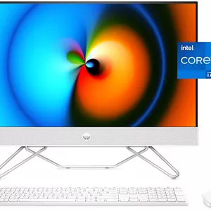کامپیوتر همه کاره HP، صفحه نمایش لمسی 23.8 اینچی Full HD Micro-Edge، پردازنده نسل دوازدهم Intel® Core™ i7، گرافیک Intel® Iris® Xe، رم 16 گیگابایتی، حافظه SSD 512 گیگابایتی، سیستم عامل Windows 11 Home، Wi-Fi (24-CB1180، 2022)