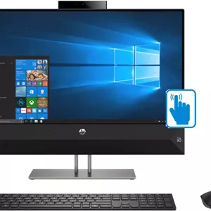 کامپیوتر همه کاره HP Pavilion 24-xa0025t Premium مناسب خانه و کار (پردازنده Intel نسل 8 Core i5-8400T شش هسته ای، 16 گیگابایت رم، 1 ترابایت HDD128 گیگابایت PCIe SSD، صفحه نمایش لمسی 23.8 اینچی FHD 1920x1080، Intel UHD 630، ویندوز 10 پرو)