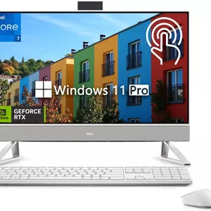 کامپیوتر همه کاره 27 اینچی Dell Inspiron 7730، رم 32 گیگابایت، SSD 1 ترابایت، ویندوز 11 پرو، پردازنده Intel Core 7، گرافیک MX 570 2 گیگابایت، سفید