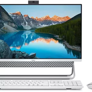 کامپیوتر رومیزی آل این وان Dell Inspiron 5400، پردازنده نسل 11 اینتل Core i3-1115G4، صفحه نمایش 23.8 اینچی FHD، هارد دیسک 1 ترابایتی، 8 گیگابایت رم، گرافیک Intel® UHD، ویندوز 10 هوم، کیبورد انگلیسی-عربی، سفید