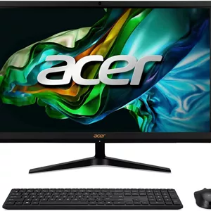 کامپیوتر همه کاره 24 اینچی Acer Aspire C24، پردازنده نسل سیزدهم Intel Core i5-1334U | رم 16 گیگابایتی DDR4 | حافظه SSD 512 گیگابایتی | بلندگوهای داخلی | کیبورد و ماوس بی سیم | ویندوز 11 پرو - 1 سال گارانتی سازنده ایسر