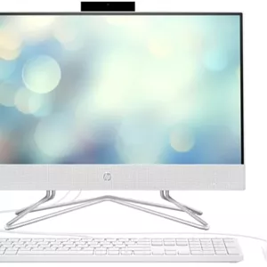 جدیدترین کامپیوتر رومیزی آل این وان 24 اینچی HP مدل 2023 | پردازنده نسل دوازدهم Intel Core i5-1235U | گرافیک Intel UHD | رم 16 گیگابایتی DDR4 | حافظه SSD NVMe 1 ترابایتی | صفحه نمایش 23.8 اینچی FHD | ویندوز 11 | (سفید برفی)