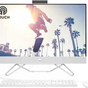 جدیدترین کامپیوتر رومیزی آل این وان 27 اینچی HP مدل 2023، پردازنده نسل دوازدهم Intel Core i7-1255U | رم 16 گیگابایتی DDR4 | اس اس دی 1 ترابایتی NVMe | گرافیک Intel Iris Xe | صفحه نمایش لمسی 27 اینچی FHD | ویندوز 11 پرو (سفید ستاره ای)