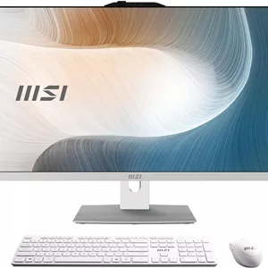 کامپیوتر همه کاره MSI Modern AM272P: صفحه نمایش 27 اینچی FHD، پردازنده Intel Core 5-120U، حافظه 16 گیگابایتی، حافظه SSD NVMe M.2 یک ترابایتی، WiFi 6E، BT 5.3، ویندوز 11 هوم: سفید 1M-823US