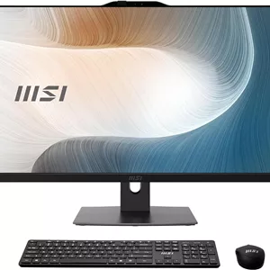 کامپیوتر همه کاره MSI Modern AM272P: صفحه نمایش 27 اینچی FHD، پردازنده Intel Core 5-120U، حافظه 16 گیگابایتی، حافظه SSD NVMe M.2 با ظرفیت 1 ترابایت، WiFi 6E، BT 5.3، ویندوز 11 پرو: مشکی مدل 1M-821US