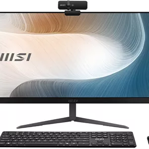 کامپیوتر همه کاره MSI مدل MODERN AM241 11M، مشکی، 23.8 اینچ FHD، پردازنده INTEL PENTIUM GOLD 7505 (چهار هسته ای)، 4 گیگابایت رم، 128 گیگابایت SSD، ویندوز 11 پروفشنال