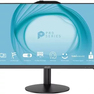 کامپیوتر همه کاره MSI PRO AP242، صفحه نمایش 23.8 اینچی FHD IPS-Grade LED، پردازنده Intel Core i5-12400، حافظه 16 گیگابایتی (8GB*2)، حافظه SSD 500 گیگابایتی، WiFi 6، BT 5.1، مشکی، Windows 11 Home Plus (12M-071US)