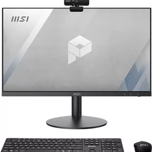 کامپیوتر همه کاره MSI PRO AP241، صفحه نمایش 23.8 اینچی FHD IPS-Grade LED، پردازنده Intel Core i5-11400، حافظه 8 گیگابایتی، SSD 250 گیگابایتی، WiFi 6، BT 5.1، 3 سال گارانتی، مشکی، Windows 10 PRO (11M-001US)