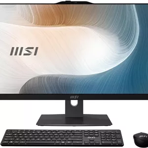 کامپیوتر همه کاره MSI Modern AM242TP، صفحه نمایش لمسی 23.8 اینچی FHD، پردازنده Intel Core i7-1260P، حافظه 16 گیگابایتی، SSD 512 گیگابایتی، WiFi 6، BT 5.1، وب کم FHD، مشکی، Windows 11 Home Plus (12M-053US)