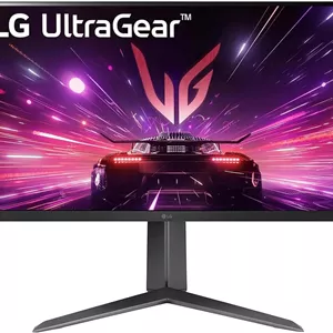 مانیتور گیمینگ 27 اینچی LG Ultragear 27GS65F، IPS، Full HD 1920 X 1080، 180 هرتز، مشکی، 1 میلی‌ثانیه، HDR 10، NVIDIA G-Sync، سازگار با AMD FreeSync، DisplayPort، HDMI، خروجی HP