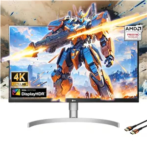 مانیتور 27 اینچی LG Ultrafine 4K UHD IPS با HDR10، VESA DisplayHDR 400، AMD FreeSync، USB Type-C 90W PD، بلندگوی داخلی، HDMI، DisplayPort، پایه قابل تنظیم شیب/ارتفاع/چرخش، سفید