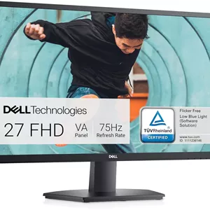 مانیتور 27 اینچی دل - SE2722H، 27 اینچ، 4 میلی‌ثانیه (Full HD 1920 x 1080، 60 هرتز VGA / 75 هرتز HDMI، 1.4 AMD FreeSync) (ارتقا یافته)
