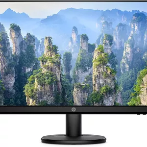 مانیتور 27 اینچی HP V27i FHD، پنل IPS، روشنایی 300 نیت، نسبت تصویر 16:9، نمایشگر با حاشیه بسیار باریک در 3 طرف
