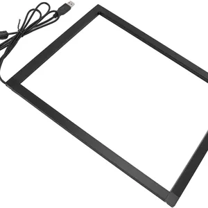 فریم لمسی مادون قرمز Eujgoov، فریم لمسی IR تعاملی، رابط USB با کالیبراسیون خودکار هوشمند برای کنفرانس آموزشی، کیوسک های نمایشگر دیجیتال، آلیاژ آلومینیوم (22 اینچ 58x44x6.5 سانتی متر)