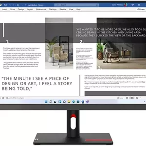 مانیتور ال ای دی 27 اینچی لنوو ThinkVision S27i-30 Full HD - نسبت تصویر 16:9 - خاکستری طوفانی