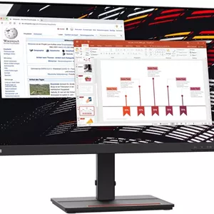 مانیتور ال سی دی 23.8 اینچی Lenovo ThinkVision S24e-20 Full HD WLED - 16:9 - مشکی کلاغی