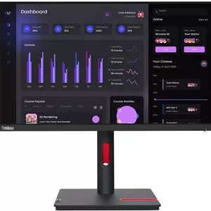 مانیتور ال ای دی 24 اینچی لنوو ThinkVision T24i-30 کلاس Full HD - 16:9 - مشکی کلاغی