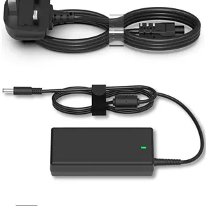 آداپتور شارژر لپ تاپ 65 واتی Mixyaceh سازگار با Dell Inspiron 11-3000 13-5000 13-7000 15-3000 15-5000 Dell Latitude 3520 E5470 3410 به همراه سیم برق و دوشاخه UK (4.5 * 3.0mm و 7.4 * 5.0mm) مدل C0014