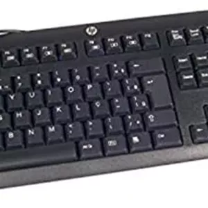 کیبورد HP 672647-033 مشکی USB QWERTY انگلیسی بریتانیایی