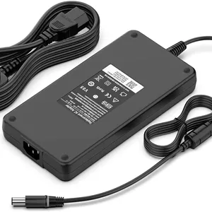 آداپتور شارژر لپ تاپ 19.5V-12.3A 240W 0J211H, 0J938H سازگار با Dell Alienware 13 15 17 M15 M17 M17X R2 R3 M18X X51,7520 7530 PA-9E, G3 G5 G7 M4700 M6400 M6500