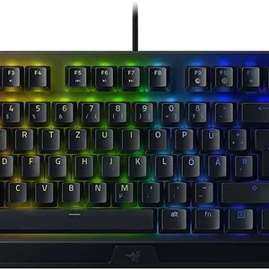 کیبورد گیمینگ مکانیکی جمع و جور Razer BlackWidow V3 Tenkeyless (سوییچ سبز) - (سوییچ های مکانیکی کلیکی، فرم فاکتور جمع و جور، کلیدهای کاملاً قابل برنامه ریزی) طرح بندی UK | مشکی