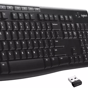کیبورد و موس مایکروسافت MK270 2.4 GHz، کوچک، ۲ سال زندگی بatterی