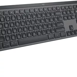 کیبورد بی سیم نورانی لاجیتک MX Keys با بلوتوث، USB-C - برای Apple macOS، Microsoft Windows، Linux، iOS، Android - Graphite