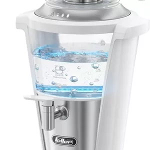 چای ساز سماوری برقی فلر آلمان 2000 وات، سماور 3 لیتریقوری 1 لیتری، شیشه آلمانی Schott، نمایشگر دیجیتال، شیر ضد چکه، تثبیت کننده جریان آب، 2 سال گارانتی مدل TS390 امارات متحده عربی (سفید)