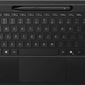 بسته کیبورد Microsoft Surface Pro Flex به همراه قلم Slim Pen، کیبورد 2 در 1 آلکانترا برای Surface Pro 9 و 8، کامپیوتر Copilot  ویندوز 11، مشکی