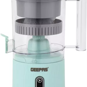 آب مرکبات گیری قابل حمل شارژی Geepas - GCJ46019 / ظرفیت 200 میلی لیتر، دستگاه آبمیوه گیری برای پرتقال، لیمو و غیره / شارژ USB، عملکرد لمسی حسگر، گارانتی سال ها