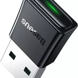 آداپتور بلوتوث 5.3 Baseus 【Plug & Play】 آداپتور بلوتوث USB برای کامپیوتر، دانگل بلوتوث، آداپتور گیرنده بلوتوث USB با برد گسترده 20 متری برای ماوس، کیبورد، هدفون، بلندگو سازگار با Win 11/10/8.1