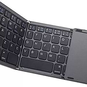 کیبورد تاشو بلوتوثی فوق باریک SKEIDO مدل Ultra Thin Mini 3.0 با تاچ پد، سازگار با تبلت، لپ تاپ و موبایل