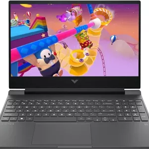 لپ تاپ گیمینگ Victus 15-fb3010ne، صفحه نمایش 15.6 اینچی FHD، پردازنده AMD Ryzen™ 7 7445H، رم 16 گیگابایتی DDR5، حافظه SSD 512 گیگابایتی، کارت گرافیک 6 گیگابایتی NVIDIA® GeForce RTX™ 3050، صفحه کلید انگلیسی/عربی، ویندوز 11 هوم، نقره ای میکا [C08QMEA]
