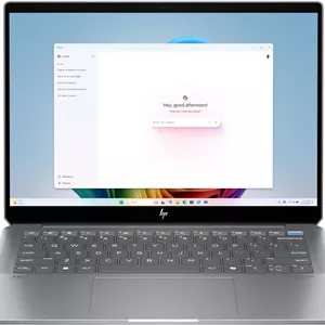 لپ تاپ HP OmniBook Ultra مدل 14-fd0002ne، ویندوز 11 هوم، 14 اینچ، صفحه نمایش لمسی، AMD Ryzen™ AI، رم 32 گیگابایتی، SSD 1 ترابایتی، 2.2K، نقره ای متئور