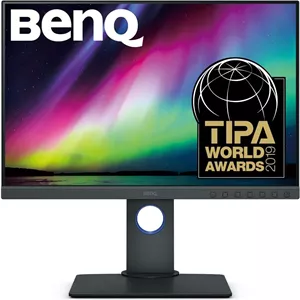 مانیتور ویرایش عکس و فیلم بنکیو SW240 سایز 24 اینچ با نسبت تصویر 16:10 WUXGA | پوشش 99% AdobeRGB، 100% sRGB، 95% P3 | پنل IPS | کالیبره شده سخت افزاری | 14 بیت 3D LUT | Pantone | AQCOLOR | ارگونومیک | دارای اسلات SD | هاب USB