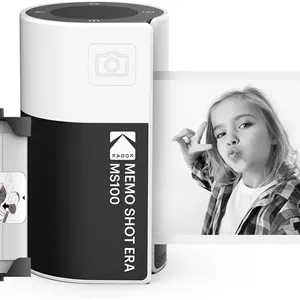 دوربین دیجیتال فوری کودکانه و پرینتر برچسب عکس KODAK Memo Shot ERA - سفید (دوربین با 1 رول کارتریج برچسب تک لمسی)
