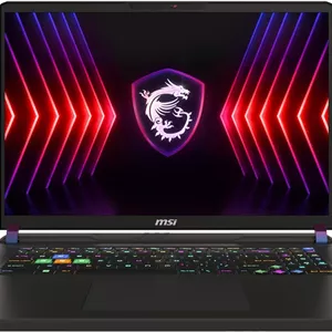 لپ تاپ گیمینگ MSI Vector 17 HX A14VHG، صفحه نمایش 17 اینچی QHD  240 هرتز، پردازنده Intel Core i9-14900HX، رم 32 گیگابایت، SSD 1 ترابایت، کارت گرافیک Nvidia RTX 4080 با حافظه GDDR6 12 گیگابایت، ویندوز 11، خاکستری کیهانی - [9S7-17S162-611]