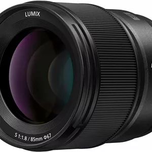 لنز دوربین سری PANASONIC LUMIX S، لنز 85mm F1.8 با مانت L قابل تعویض برای دوربین های دیجیتال فول فریم بدون آینه، S-S85، مشکی