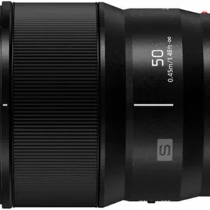 لنز دوربین پاناسونیک LUMIX S سری 50mm F1.8 با مانت L، لنز قابل تعویض برای دوربین های دیجیتال فول فریم بدون آینه، S-S50 مشکی