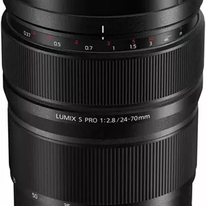 لنز قابل تعویض پاناسونیک Lumix S Pro 24-70mm F2.8 با مانت L برای دوربین های دیجیتال فول فریم سری Lumix S - مدل S-E2470 (USA)