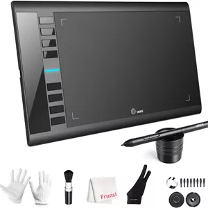تبلت طراحی گرافیکی UGEE M708، تبلت طراحی با ناحیه فعال بزرگ 10 در 6 اینچ، دارای 8 کلید میانبر، قلم 8192 سطح، تبلت گرافیکی M708 برای نقاشی، خلق آثار هنری دیجیتال، طراحی و غیره