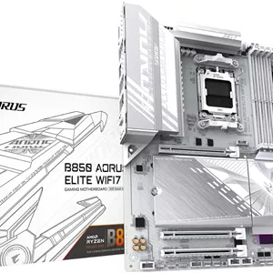 مادربرد GIGABYTE B850 AORUS Elite WIFI7 ICE AMD AM5 LGA 1718، ATX، DDR5، 3X M.2، PCIe 5.0، USB-C، WIFI7، LAN 2.5GbE، EZ-Latch، 5 سال گارانتی