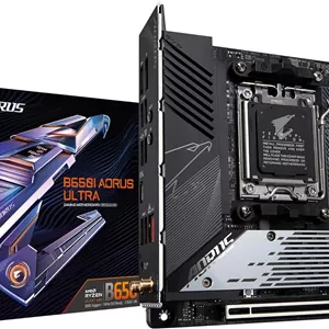 مادربرد GIGABYTE B650I AORUS Ultra (AM5/ LGA 1718/ AMD/ B650/ Mini-ITX/ 5 سال گارانتی/ DDR5/ PCIe 5.0 M.2/ PCIe 5.0/ USB 3.2 Gen2X2 Type-C/Wi-Fi 6E/ Intel 2.5GbE LAN/Q-Flash Plus/EZ-Latch)