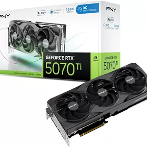 کارت گرافیک PNY GEFORCE RTX™ 5070 Ti 16GB اورکلاک شده سه فن پلاس DLSS 4