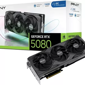 کارت گرافیک PNY GeForce RTX™ 5080 16GB OC با سه فن و DLSS 4