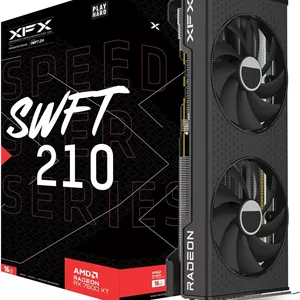 کارت گرافیک گیمینگ XFX RADEON RX7600XT SWFT210 SPEEDSTER با 16 گیگابایت حافظه GDDR6، HDMI و 3xDP، AMD RDNA™ 3