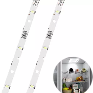 2 عدد نوار چراغ LED برای یخچال RONGSHENG/HISENSE، چراغ میله ای E349766 MDDZ-162A 1629348 DC12V 2W، لامپ جایگزین یخچال سازگار با یخچال Kenwood KIFF5017 KIFF5020 KIFF7017 KIFF7020