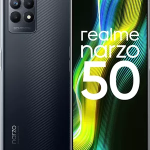 گوشی موبایل realme narzo 50 (مشکی سرعت، 6 گیگابایت رم128 گیگابایت حافظه داخلی) پردازنده Helio G96 | دوربین سه گانه 50 مگاپیکسلی AI | نمایشگر فوق العاده روان 120 هرتز